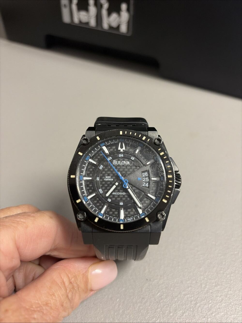 Bulova Precisionist Champlain C960944 ( 98B142 ) Rubber/Silicone Strap Working